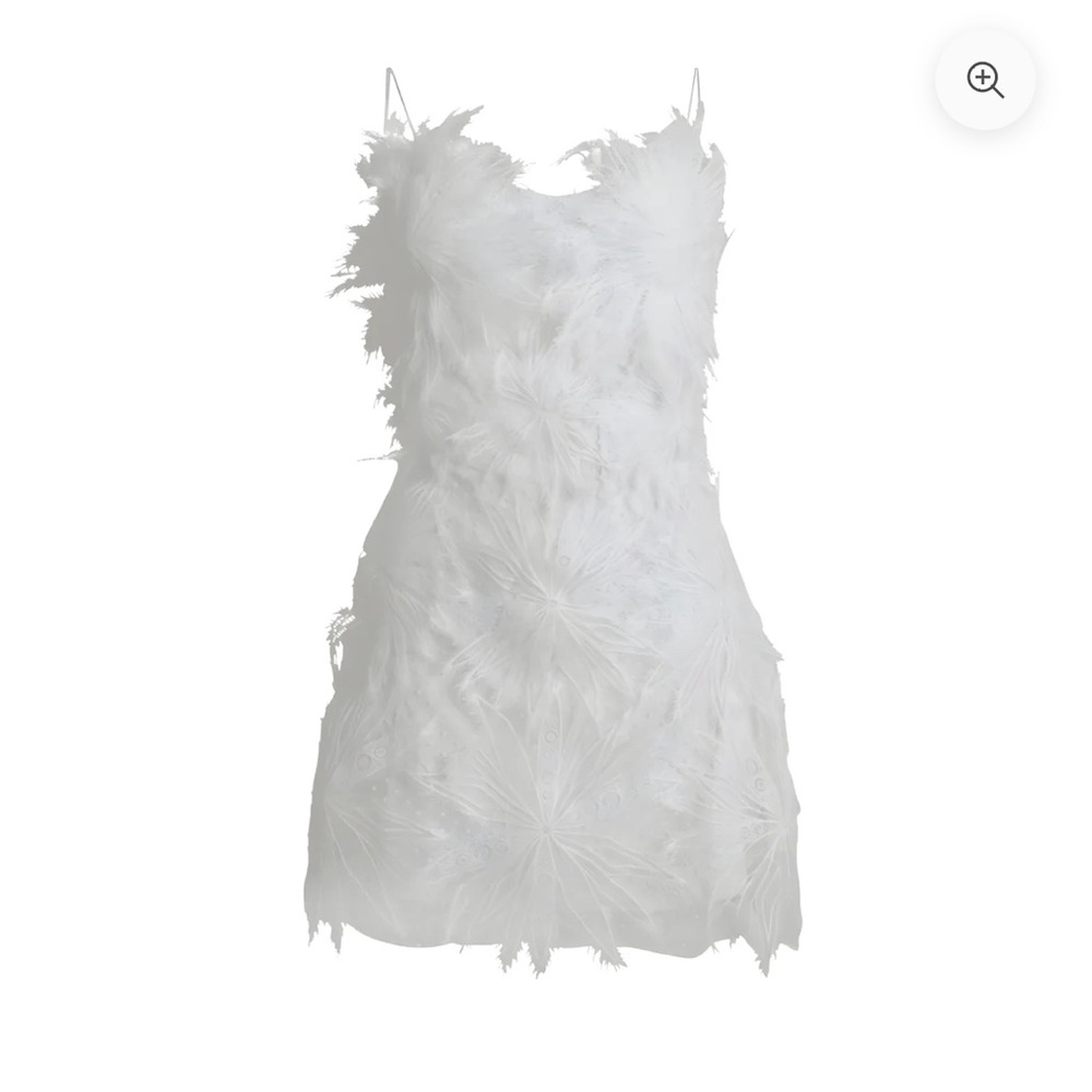 Lace White Mini Dress Inamore